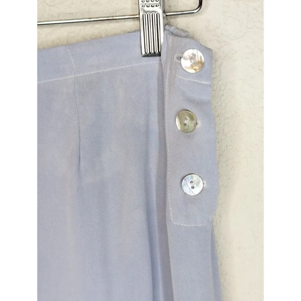 NWT Cut Loose 2 Pc Set Lagenlook Slvless Top Maxi Skirt Sz M Tencel W/ Flaw Blue - Picture 5 of 11